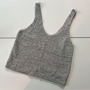 Black Speckled Knit Tank